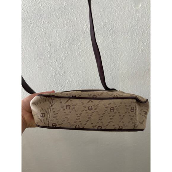 Vintage Etienne Aigner Shoulder Bag Purse Brown Y2K - Picture 4 of 7